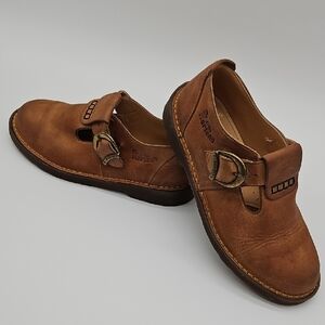 Dr. Martens Brown Leather Mary Jane Clogs